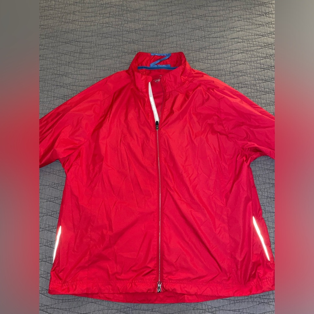 Zero Restriction Full Zip Golf Coat Hot Pink Lightweight Windbreaker Size XXL